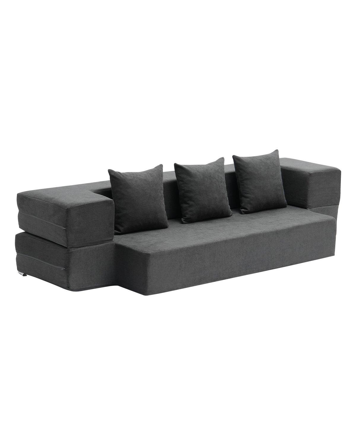 VEVOR Folding Sofa Bed, 3-in-1 Foldable