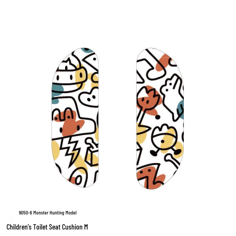 Children's Cartoon Self-Adhesive Washable Toilet Seat Cushion Pad