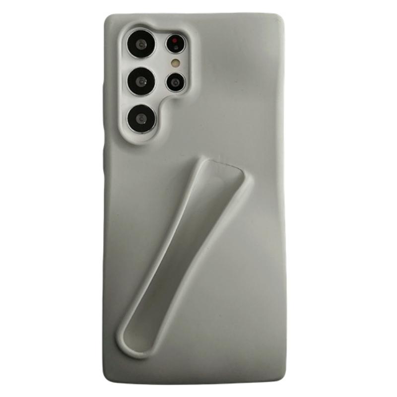 

Блеск для губ, матовый чехол из ТПУ для телефона Samsung Galaxy S24 Ultra S23 Ultra Lipstick, портативный противоударный защитный чехол, мягкая силиконовая задняя крышка Galaxy S23 Ultra серый