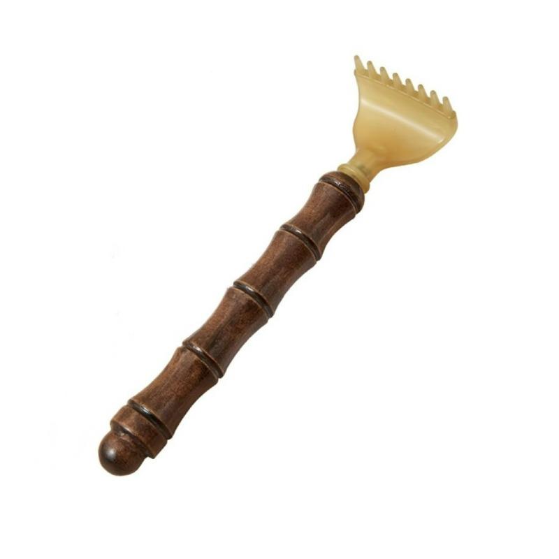 Retractable Back Massage Stick | Wood Handle Back Scratcher | Extendable Massager Tool for Home & Office Use