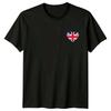 Union Jack Heart Flag UK Pride Mens T-Shirt Womens Tee Graphic Top
