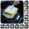 Car Tissue Box Cover Fun Cartoon Animal Design Soft Plush Material Long-lasting