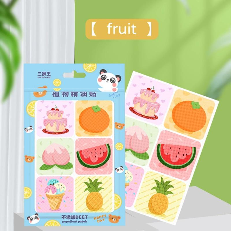 24Pcs one bag , plant  formula summer  cartoon  anti-mosquito sticker, suitable for pregnant women,   babies and children