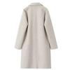 Women Fashion Solid Open Stitch Long Trench Coats Vintage V-Neck Full Sleeves Female Chic Lady Outfits