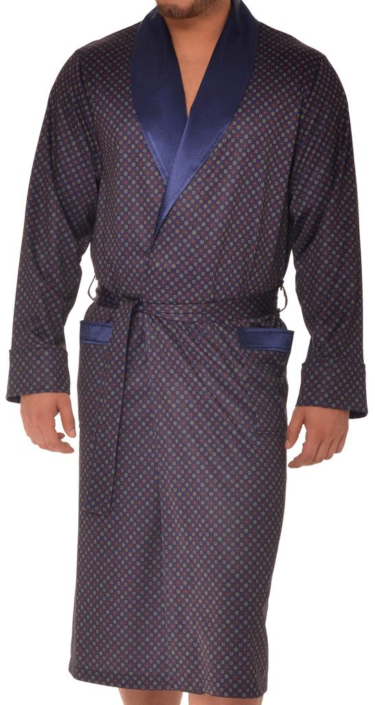 RE-502 Men's bathrobe • Color: navy blue • Size: 4XL