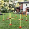 Dog Agility Equipment Training Portable Obstacle for Pet w/Adjustable Hurdles, Jumping Ring, Weave Poles