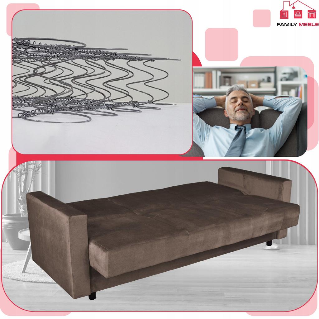 Entspannungsmöbelset Alicja Ausklappsofa Sofa Sessel Family Möbel beige