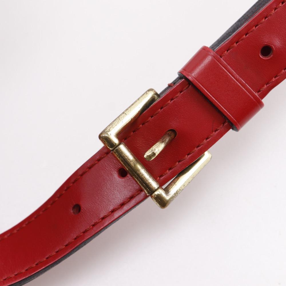 LOUIS VUITTON Petit Noe Shoulder Bag M44107 Castilian red Red Epi Leather Women Used