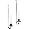 Metal Wall Candle Sconce Holder Set of 2 Wall Mount Candle Holders Modern Wall Candle Sconces Hanging for Living Room Farmhouse Fireplace Wedding