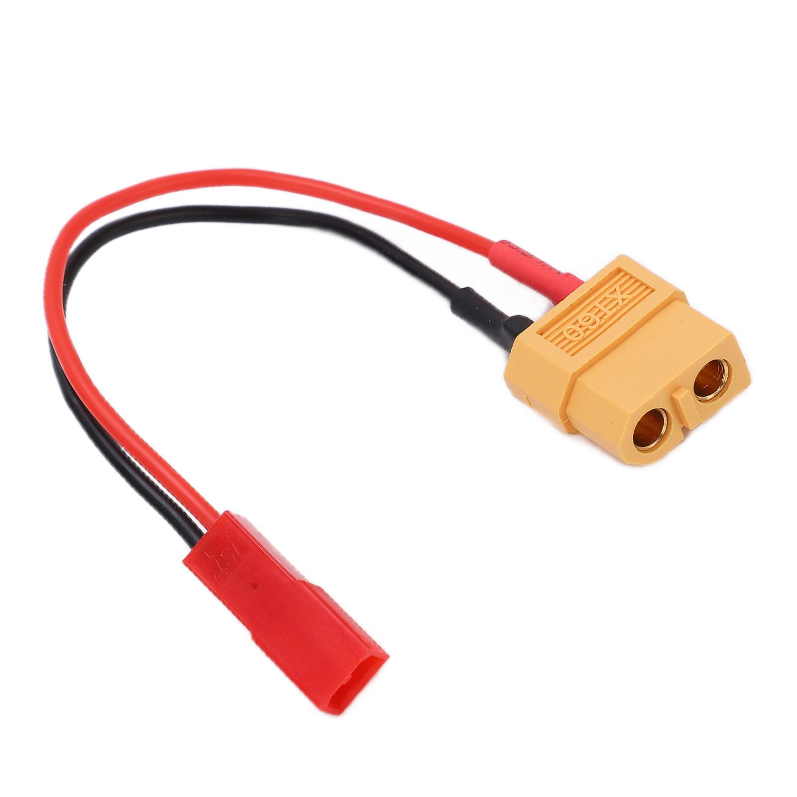 

XT60 Female Plug to JST Female Adapter Cable 10cm 22AWG Soft Silicone Charging Adapter Wire