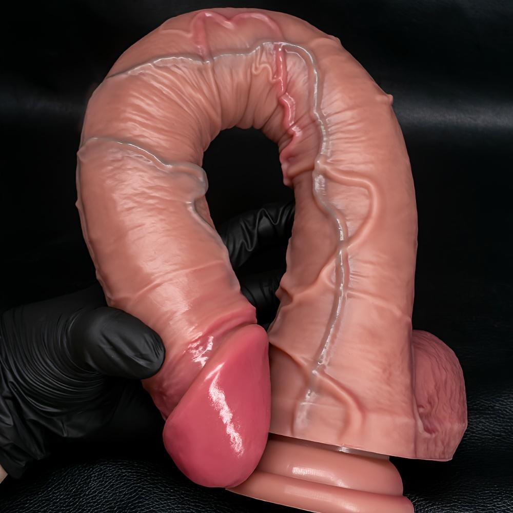 16.92" Extra Large Realistic Silicone Dildo – Super Long Thick Penis with Strong Suction Cup, Hands-Free Anal & G-Spot Play for Women & Couples