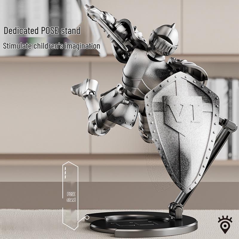 Fifth Gen Medieval Warrior Robot Doll - Jointed Action Figure & Creative Stress Relief Toy.