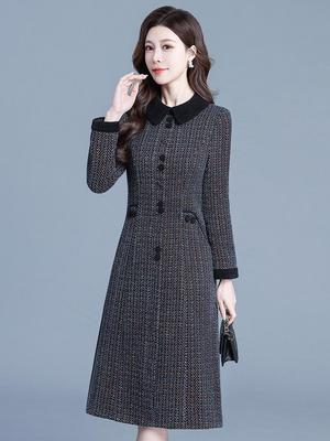 Elegant Women's Waist-Cinched Dress - Stylish & Timeless, Autumn/Winter 2025 Collection