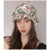 Womens Swim Cap for Long Hair Cute Korean Style Colorful Fabric Design Elegant Beach Photography Hot Spring Swimming Cap