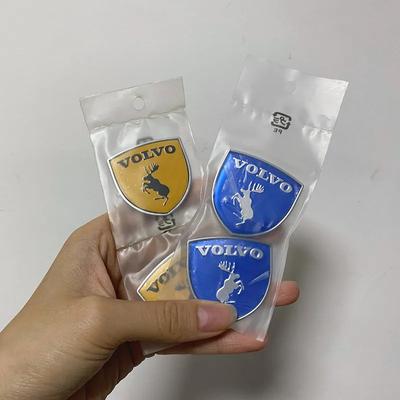2PCS 3D Logo Elk Badge Shield Car Body Tail Logo Badge or for XC90xc70x60 40V50V60S50S70S9Elk Car Stickers Deer Shield