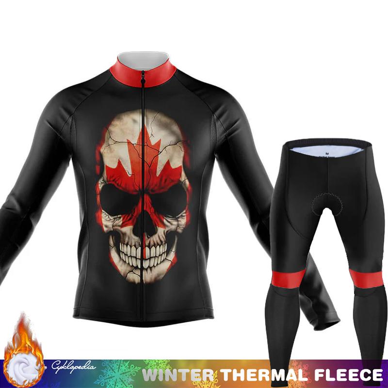 Men's Cycling Jersey Winter Thermal Fleece Biking Clothes Triathlon Road Bikes Man Outfit Long Sleeve Shirt Bicycle Clothing Set