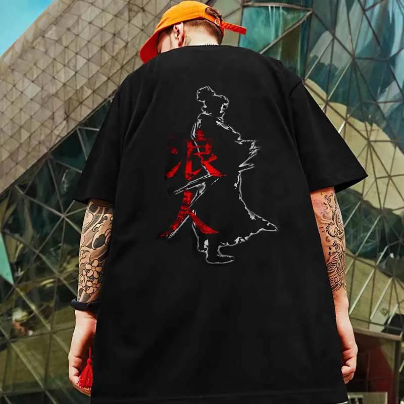 New 3d Japanese Samurai Bushido Print Tshirt For Unisex Summer Casual Street Trend Top Loose Oversized Short Sleeve Oneck T Shirt