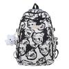 Schoolbag1011 new backpack bear printed schoolbag female junior high school students niche versatile backpack computer bag wholesale