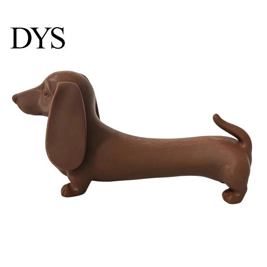 Pezzi Artistici da Tavolo Statuetta Vintage di Bassotto, Statuetta Wiener, Ornamenti Decorativi Animali Rustici per Decorazione Davanzale, Carino