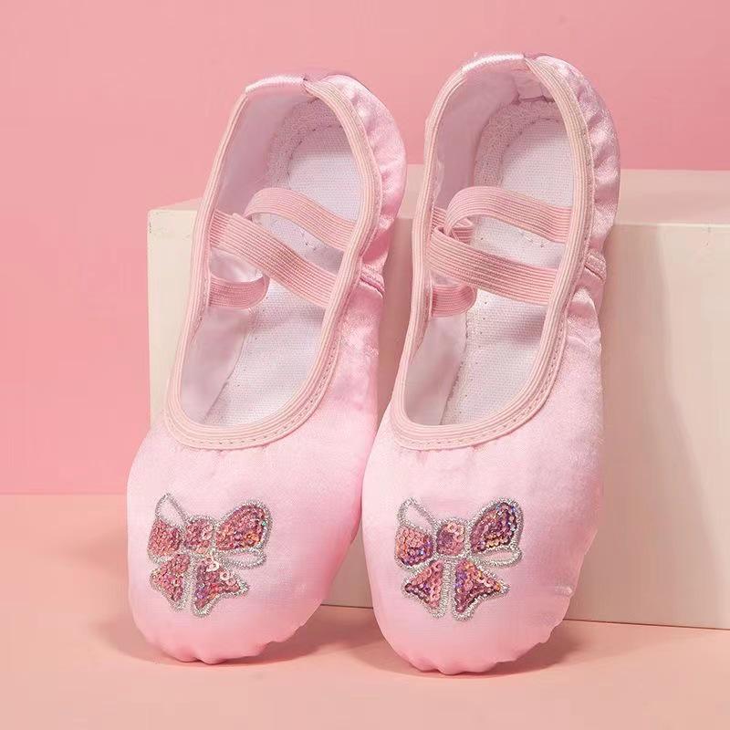 

Girls Ballet Dance Shoes: Crown Toddler & Student Practice Soft Slippers 35