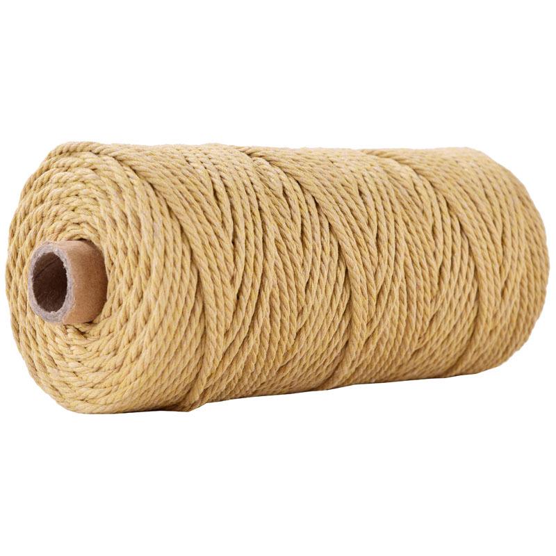 3mm Colored Cotton Rope for DIY Weaving, Tapestry, Binding, and Decorative Use