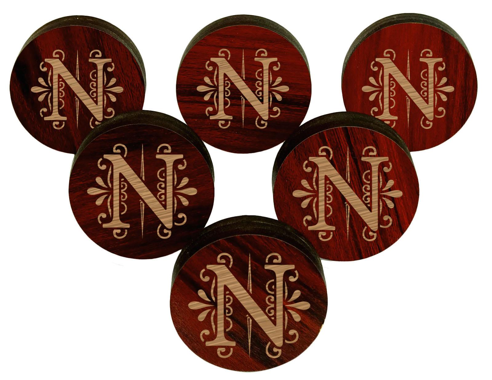 

IBA Indianbeautifulart Red Engraved Knobs Furniture Knobs Cabinet Drawer Pull Pack 2 x 2 Inches-Round коричневий