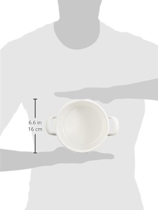 Nodahoro Casserole 15cm Enamel Gas Compatible Pot Heat Retention Made In Japan Fire/IH Two-Handed Po-15W