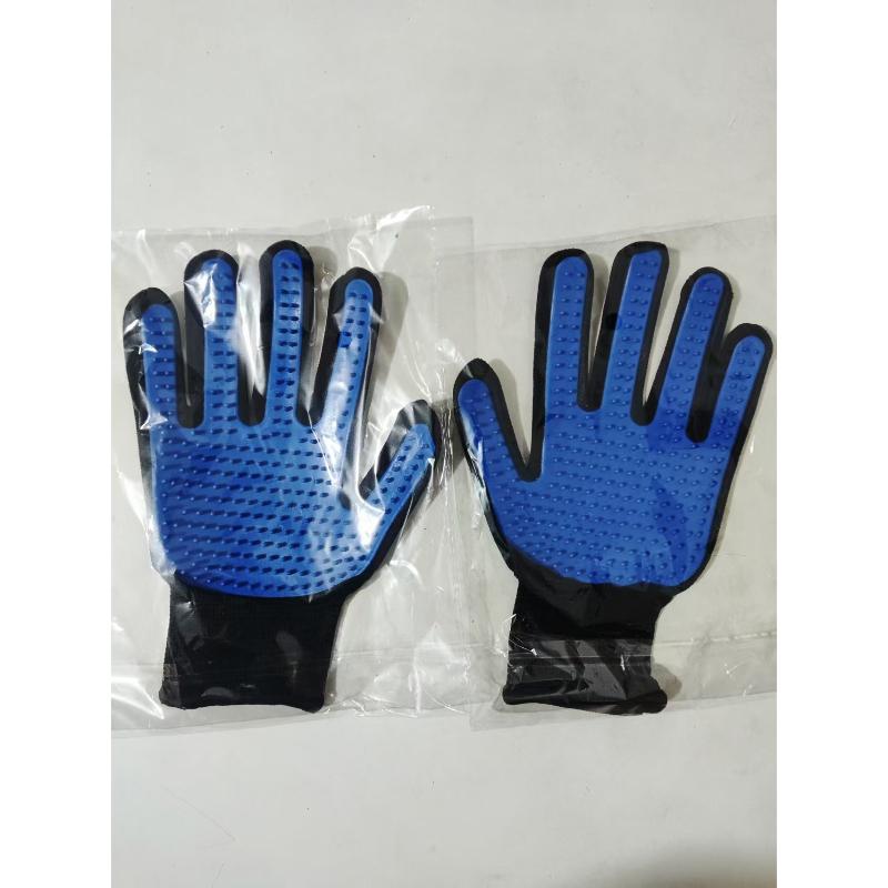 Silicone Pet Grooming Gloves Animal Hair Comb Massage Bath Cleaner Pet Supplies Suitable for Cats Dogs and Animals with Shedding Fur Pets Mittens