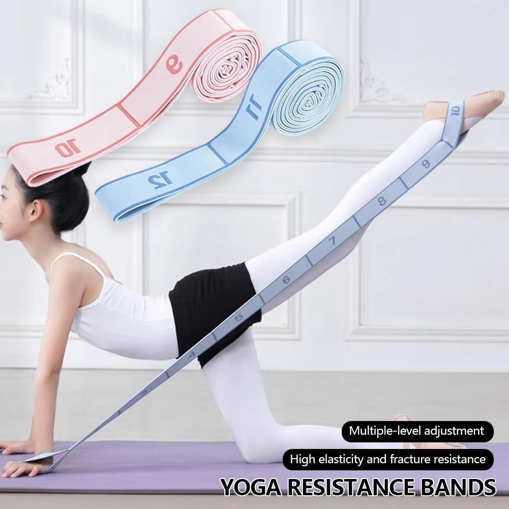 Children's Dance Elastic Band Digital Section for Stretching Resistance Belt Exercise Gymnastics Girls Rubber Band for Training