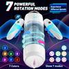 Automatic Male Masturbator, Male Sex Toys with 4 Insertion and 7 Rotation Modes, Male Touch with 7 Colours Ambient Lighting, Male Blowjob