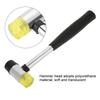 25mm Size Soft Mallet Rubber Material Plastic Mallet Double Faced Hammer  Home Decoration
