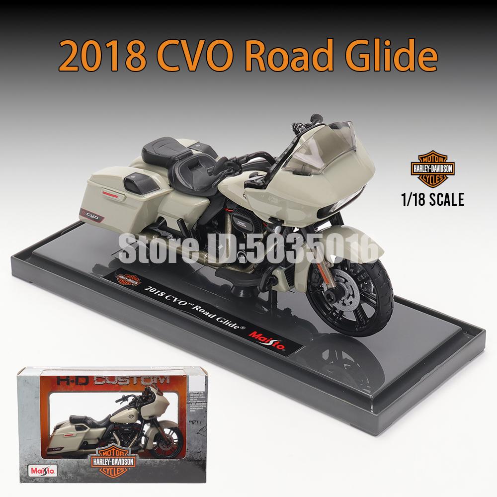 Maisto 1:18 Harley-Davidson Motorcycle 2022 Road King 2022 Fat Bob 114 Alloy Motorcycle Model Toy Car Collection
