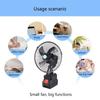 8 Inch Compacted Rechargeable Fan With 180 Degree Rotation And 2 Speed Settings For Outdoor Camping And Worksites