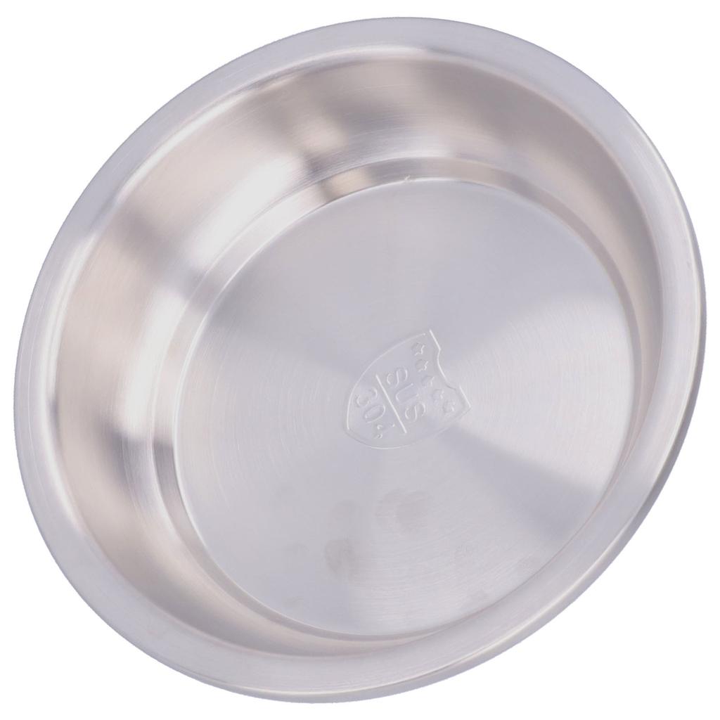 Stainless Steel Plate 304 Food Grade Material Stainless Steel Rounded Deepen Dish for Eating