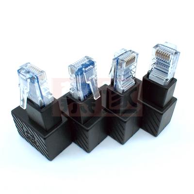1PCS Multi-Angle 90 Degree RJ45 Up Down Right Left Angled 8P8C FTP STP UTP Cat 5e Lan Ethernet Network Extension Adapt