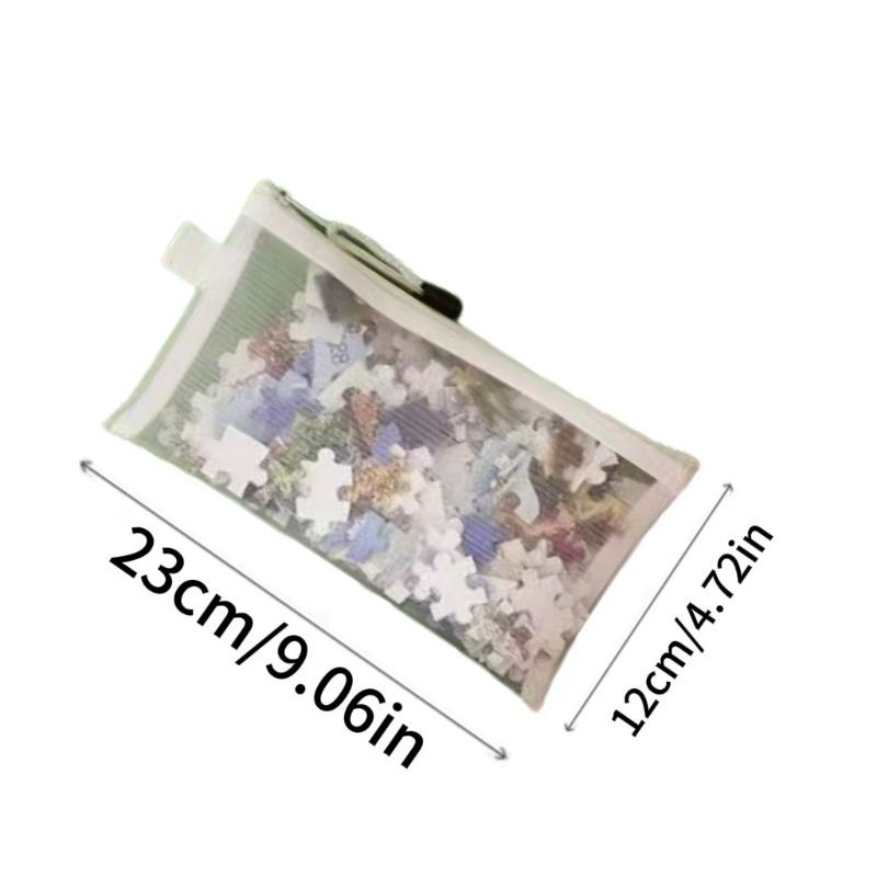 

1-24pcs Storage Bag Mesh Zipper Toy Building Block Puzzle Sub-package Children Particle Zipper Transparent Finishing Storage Bag 1pcs