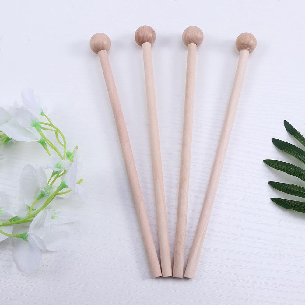 12pcs Wooden Mallets Percussion Sticks Xylophone Glockenspiel Mallets Chime Bells Kids Musical Instruments Toys