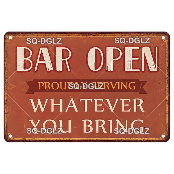 Vintage Metal Tin Sign Wall Decor Pub Bar Beer Retro Plaque Poster Wall Art Home Decor