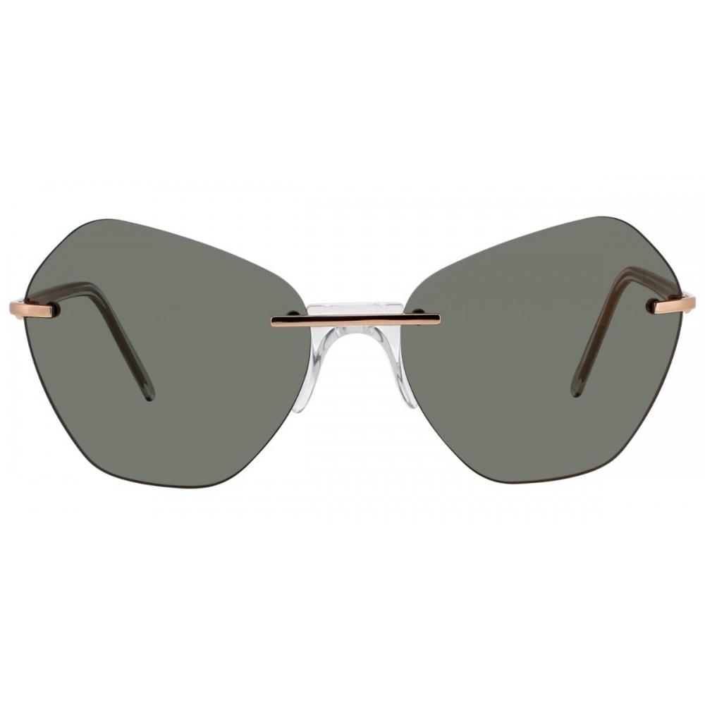 Andy WolF Calla F Women Sunglasses Gold Clear Laminate/59-18-145