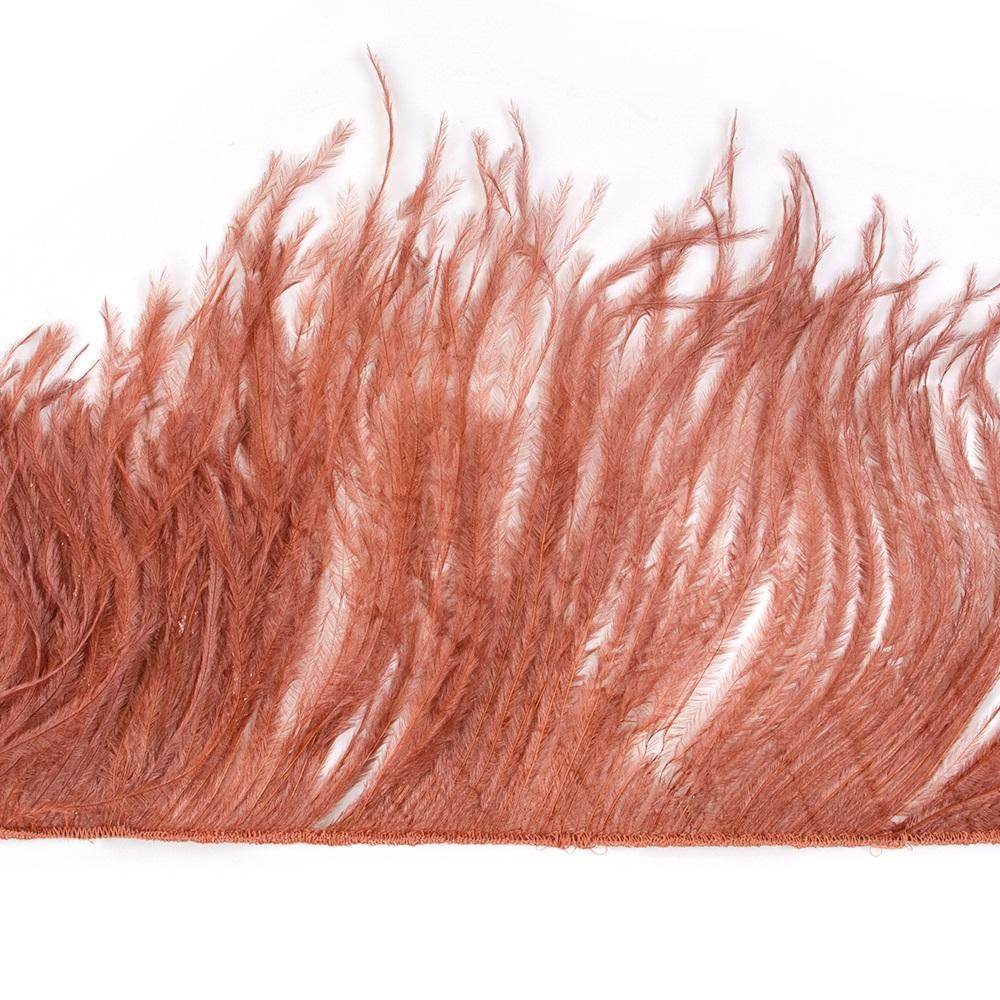 Feather1Meter Ostrich Feathers Fringe Trimming String 10-15/15-18/18-22cm Plumes Ribbon For Crafts Dress Sewing Accessories
