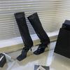 Fashion Spring Autumn New Women's Mesh Breathable Pants Boots Versatile Thick Bottom Hollow Mesh Long Tube Clip
