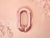 Foil Balloon Letter "O", 35Cm, Rose Gold 1pc