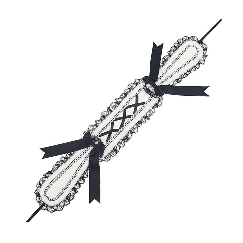 O mother bow lop ear rabbit hair accessories cute sweet plush rabbit headdress handmade Lolita rabbit ear headband