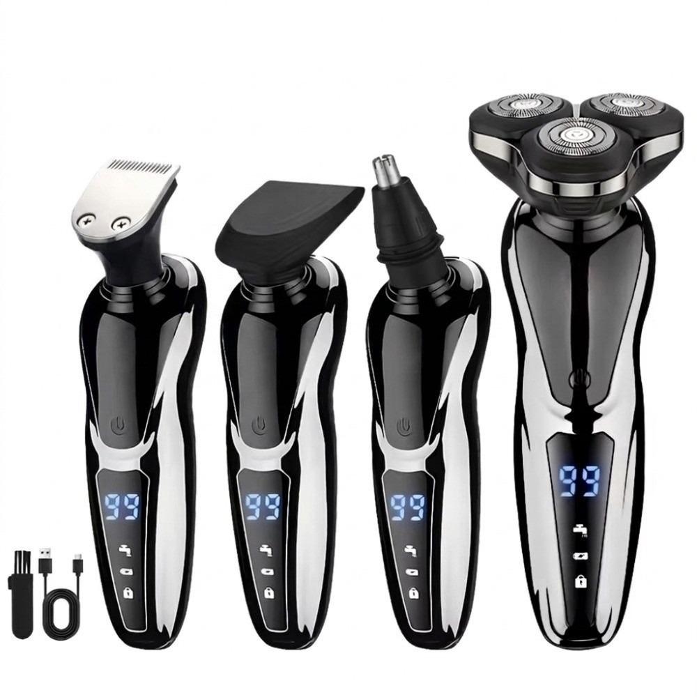 LCD Display Beard Trimmer Whole Body Washable Hair Clipper 4 In 1 Shaver  Hair Cutting