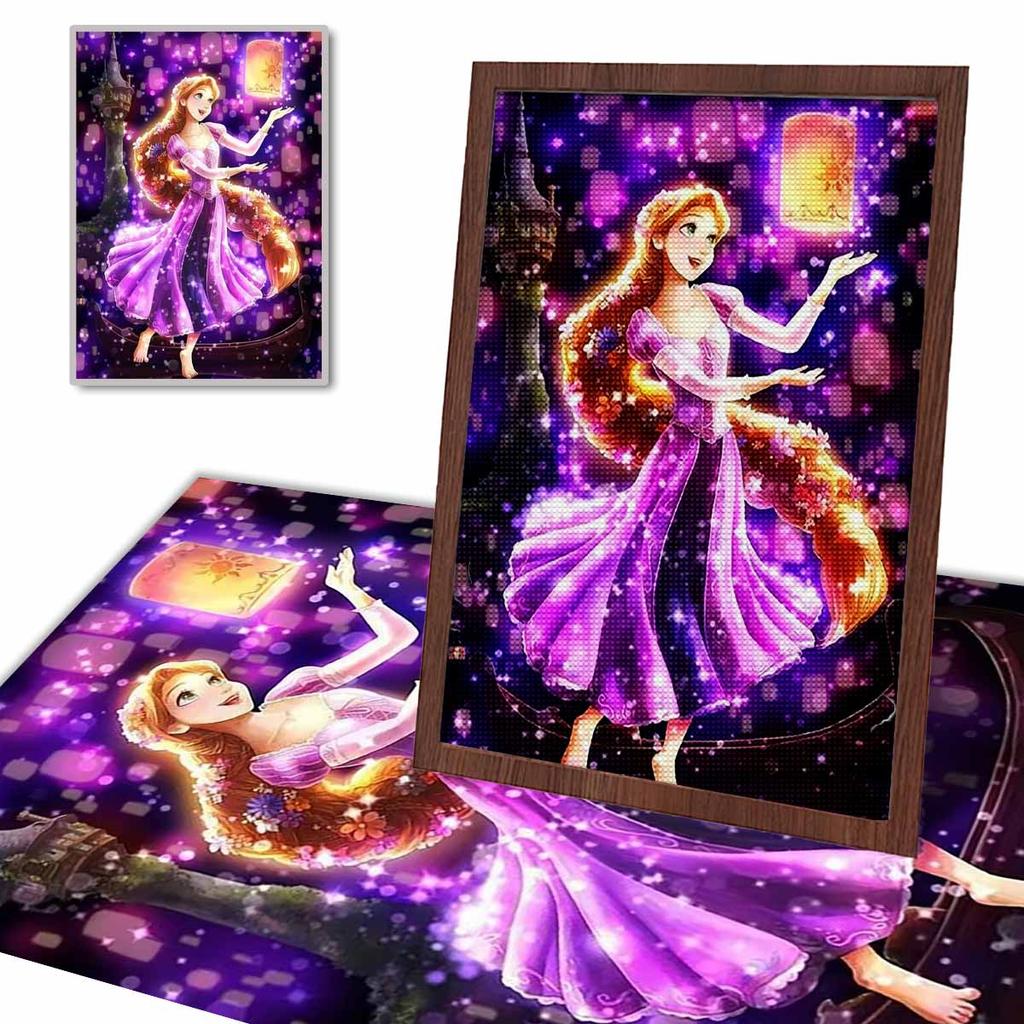 5D Diy Diamond Painting Princess and Lanterns Full Drill Rhinestones Mosaic Embroidery Handmade Products Home Decor Gift