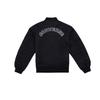 Converse Jackets Men's Black Baseball Collar Moderate Pilot MCH658-023