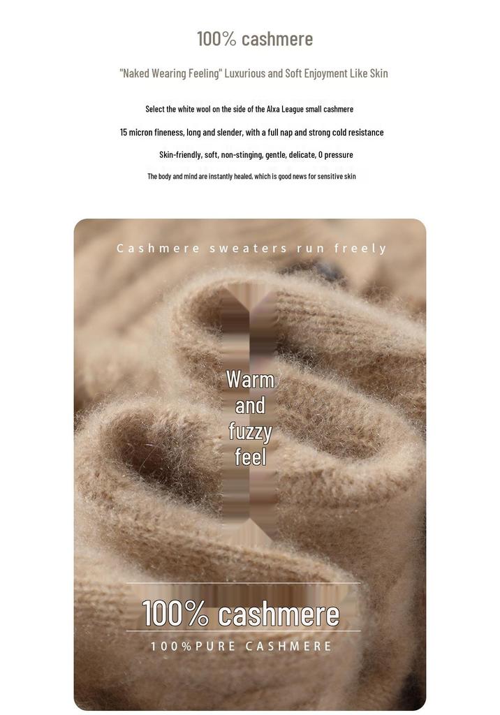 Women's Slimming Cable Knit Cashmere Cardigan - Long Sleeve, Warm, Round Neck, Single-Breasted