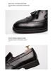 Men's Plus Size Tassel Leather Brogue Shoes - Casual Slip-On for Business or Weddings