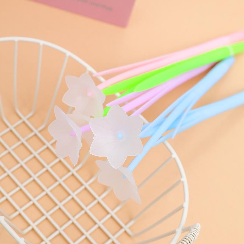4Pcs Flower Gel Pens Photochromic Cute Student Exam Writing Pen School Office Supply Black Ink Neutral Pen