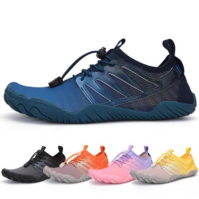Chaussures d'eau Summer Explosion à lacets à séchage rapide respirantes pour la plage et la natation, chaussures de surf pour couples à couleur dégradée